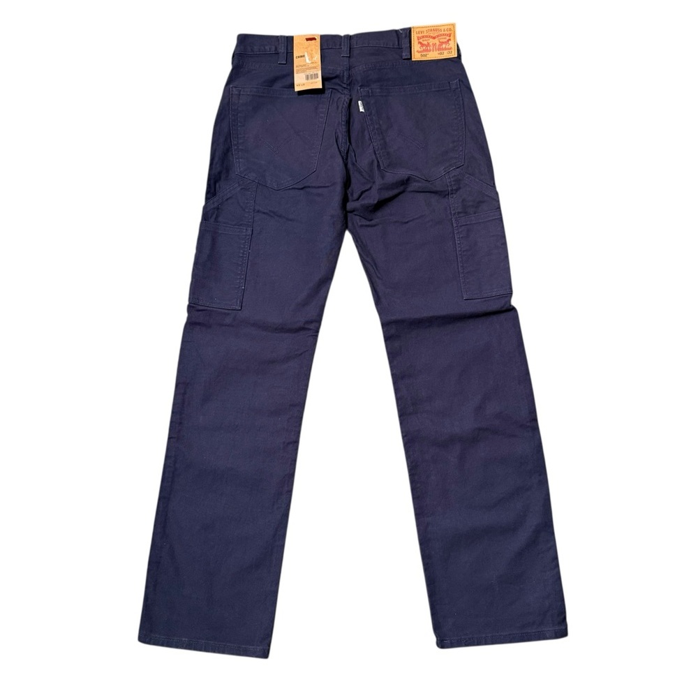 NWT Levi's 502 Dark Blue Duck Cloth Chino Pants - Picture 2 of 6